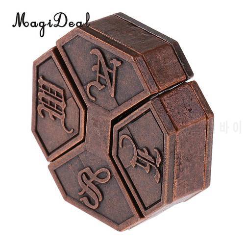 MagiDeal 1Pc Alloy Box Lock Puzzle Classic Metal Brain Teaser IQ&EQ Test Toys for School Classroom Adults Children Kids Gifts