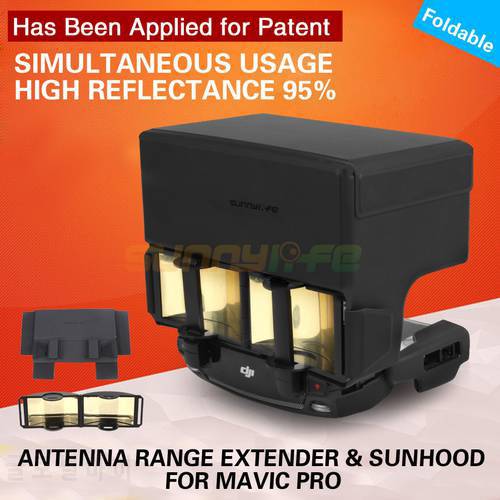 Sunnylife Remote Controller Sunshade Signal Booster Extender Sunhood Antenna Amplifier for MAVIC MINI 2 PRO/SPARK & AIR