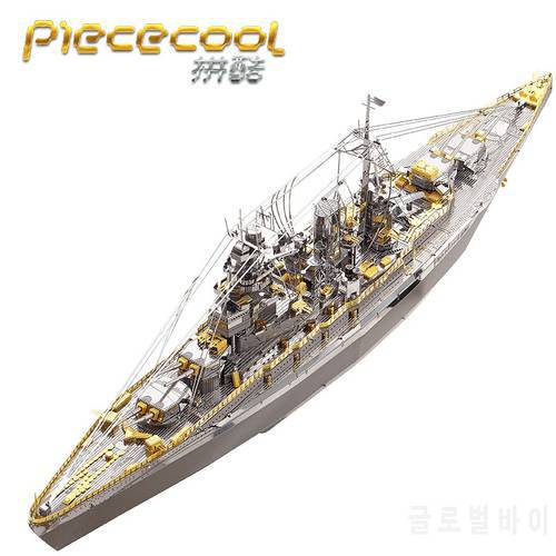 Piececool boat models 3D Metal Nano Puzzle NAGATO CLASS BATTLESHIP Model Kits DIY 3D Laser Cutting Models Jigsaw Toys for adults
