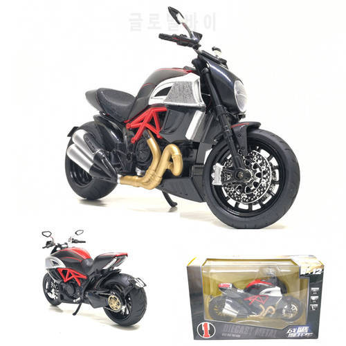 1:12 Ducati Diavel Carbon MOTORCYCLE BIKE Model For Kids Toys Gifts With Box Free Shipping