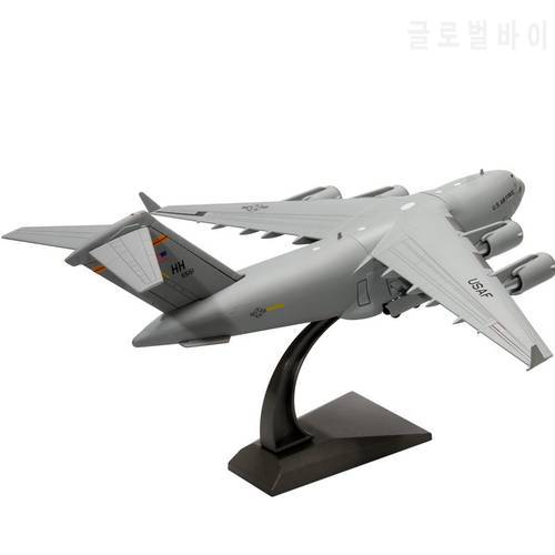 1/200 Scale Canada USAF C-17 Globemaster III Tactical Military Transport Aircraft Diecast Metal Plane Model For Kids Toy