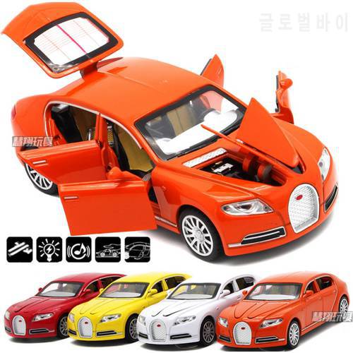 1:32 Bugatti Galibier Veyron Car Modles Alloy Diecast Models Brinquedos Pull Back Children Toys Gifts Collection