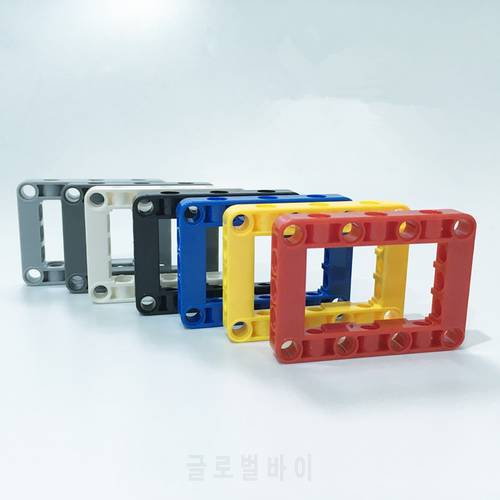 50 Pieces Technic Square Huller Hole 5 x 7 64179 Technic Parts Beam 5 x 7 Open Center Thick MOC Toys for Children
