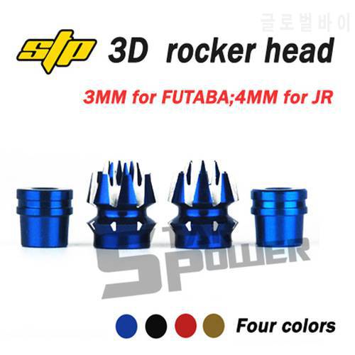 Original STP Star Power Antislip Stick Head 3D Colorful Control Rocker 3mm For FUTABA Frsky X9DSE X12S 4mm For JR Accessories