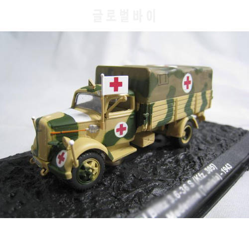 rare Special Offer 1:72 German Army 1943 3.6-36s kfz.305 field ambulance model Alloy Military Model Collection