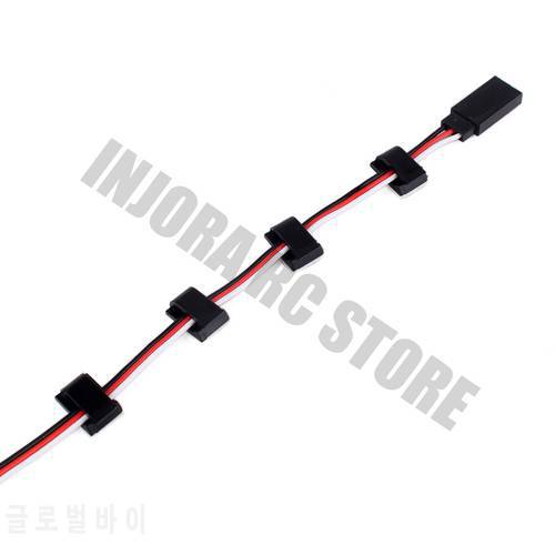 10PCS/Set RC Model Wiring Buckle with 3M Double-sided Adhesive for 1:10 RC Rock Crawler Car RC Boat Helicopter