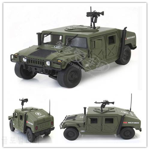 1/18 Hummer Tactical Diecast Vehicle Military Armored Car Alloy Model With 5 Doors Opened Hobby Boy Toy Collection Free Shipping