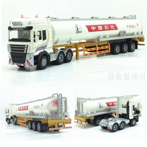 High simulation 1:50 Sinopec Petroleum Engineering Truck Model Alloy Model Metal Toy Vehicles Kids Gifts Toys Free Shipping