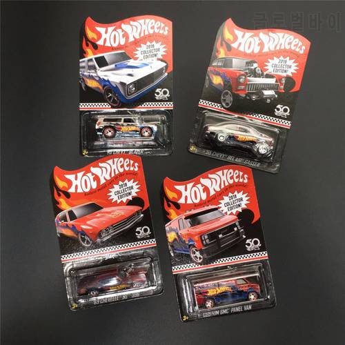 Hot Wheels Car Red Line Club 70 CHEVY BLAZER GMC CHEVELLE Collector Edition 50th Anniversary Metal Diecast Model Cars Kids Toys