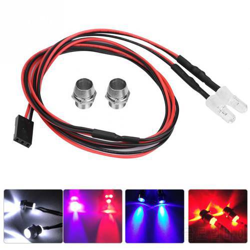 2PCS 5mm Headlights RC Accessory LED Lights for 1/10 Model Drift Car Vehicle make your RC car look cool and real Spare Parts
