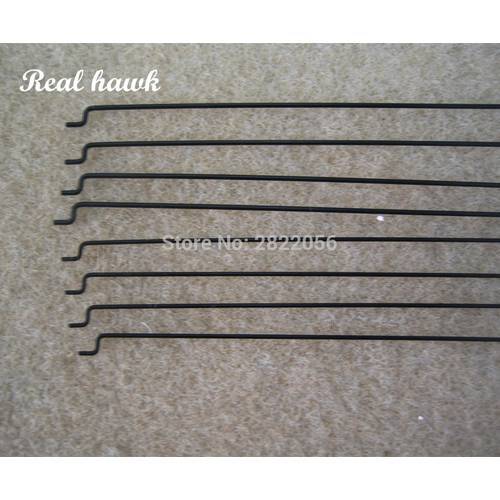 10pcs Z type D1.0/1.2/1.5mm push rod steel wire push pull rod pushrod for rc aircraft airplane pull push connecting rod