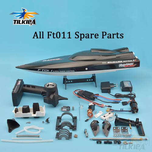 FT011 Original Parts Spare Part Remote Controler ESC Motor Propeller Servo Turn fin Rudder Hull Drive Shaft Cooling Accs Ft011