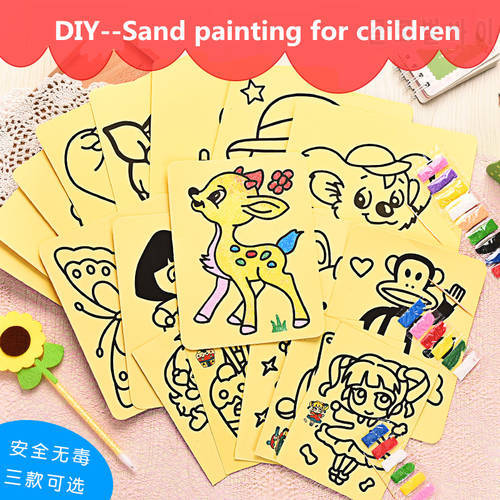 Dubbi sand painting for children diy drawing 3 size toys paper art creative for kids diy toy Christmas presents, New Year&39s gif