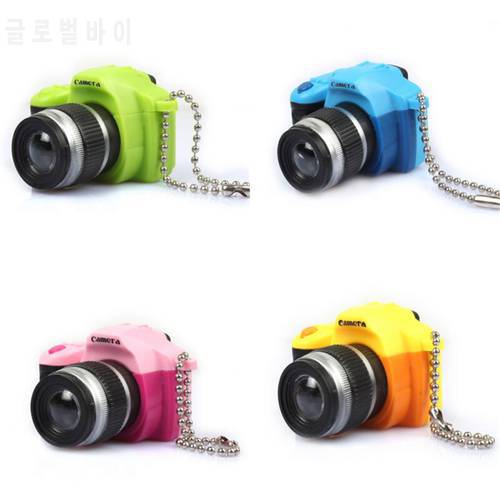 Camera keychains Fancy Fantasy Creative With Sound Flashlight Key Bag Accessories Camera KeyChains Kids Digital Camera Toy