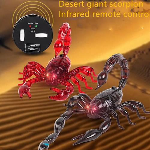 pb playful bag Funny Simulation Infrared RC Remote Control Scary Creepy Insect The scorpion Toys Halloween Gift For Children
