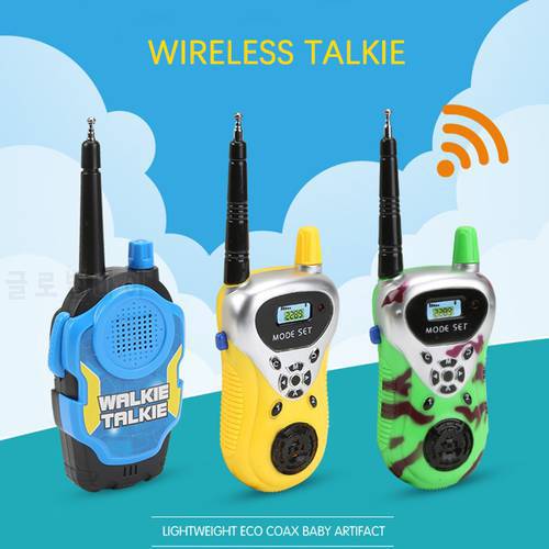 Kids Walkie Talkie Handheld Electric Strong Clear Range Two Way Radio Station Comunicador HF Transceiver Child Interactive Toy