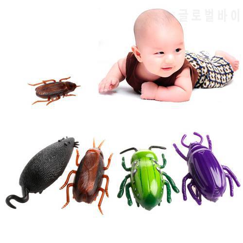 HBB New Creative Electronic Trick-Playing Toy Electric Simulation Insect Crawl Vibration Toys Cockroach/Mouse/Green Bug/Beet