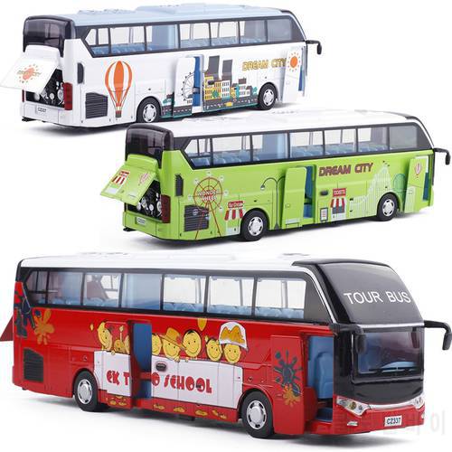 High simulation alloy bus,1:32 scale alloy pull back toy cars,open door bus model,Wholesale, resale, free shipping