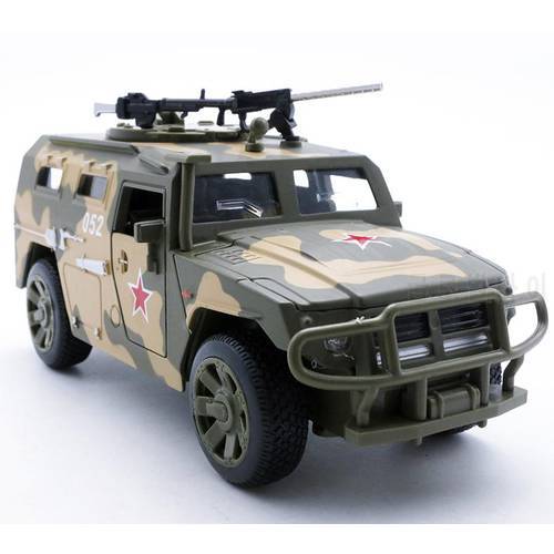 1:32 scale alloy pull back SUV model,tiger military armored vehicles,4 open doors,metal diecasts,sound light toy,Free Shipping