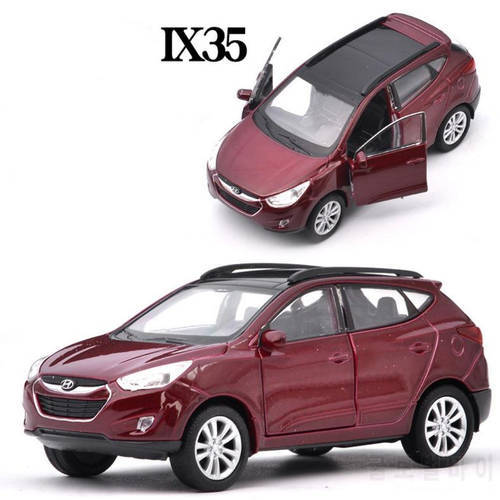 1:36 scale Hyundai Tucson IX35,alloy pull back car toy,high simulation ix35 model,open doors toy vehicle,free shipping
