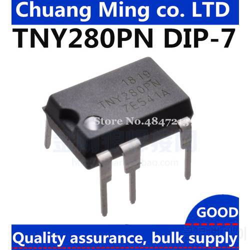 Free Shipping 100PCS/LOT TNY280P TNY280PN TNY280 DIP-7 Power Chip LCD Power Chip Management IC IC DIP-7 LCD Accessories
