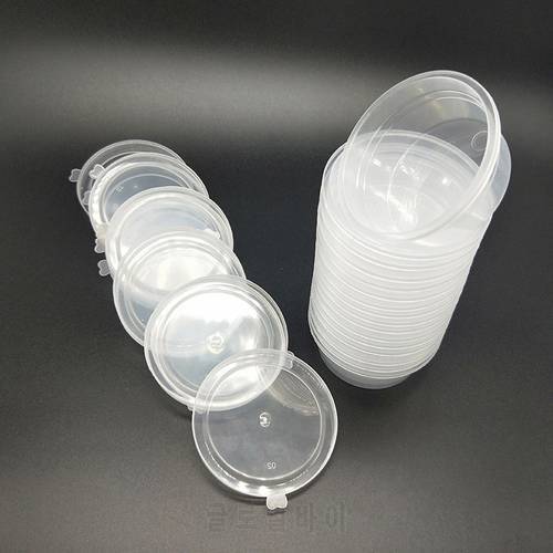 5/10pcs New Plastic Transparent Storage Container Organizer Box With Lid For Playdough Slime Mud Light Clay 60ml