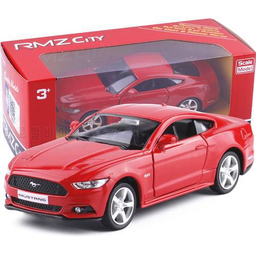 High simulation supercar,1:36 scale alloy pull back Ford Mustang GT cars,Collection metal model toys,free shipping