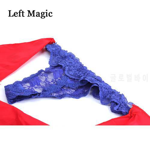 Silk Scarf To Panties Magic Tricks Scarve To Panty Magie Stage Props Accessories Easy To Do Trick Gimmick Comedy