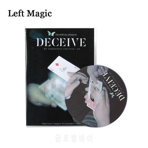 Deceive (Gimmick Material Included) By SansMinds Creative Lab Magic Tricks Close Up Street Mentalism Classic Card Magic Props