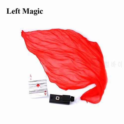 Flying Silk - Stage Magic Tricks Magic Electronical Device For Silk Magician Props Close Up Magic Illusion Accessory Gimmick