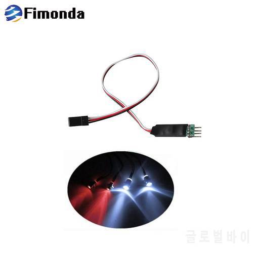Fimonda Model Car Light 3 Channel LED Lamp Switch Panel System 3CH Turn on Off Flashing Light Control Board for RC Car FS-GT2B