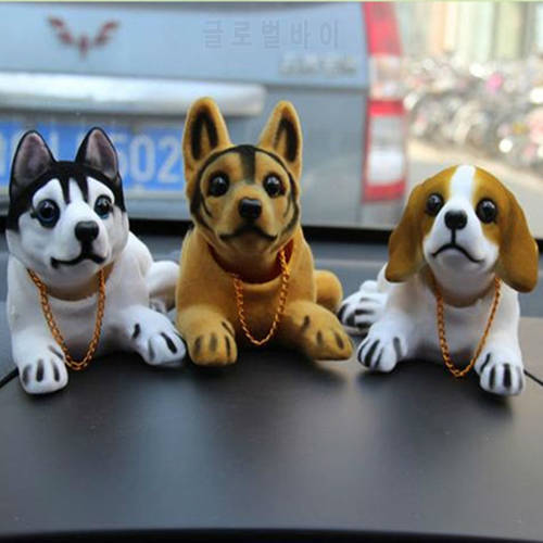 Cute Dog Doll Shaking Head Nodding Pets For Car Decoration Ornament