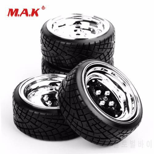 PP0290+PP0107 1/10 Scale RC Drift Tires and Wheel Rims with 6mm Offset and 12mm Hex fit On-Road Car Model Toys Accessory