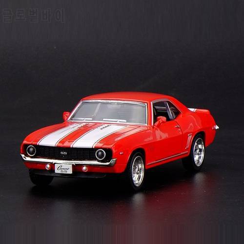 Gifts For Children Simulation Exquisite Diecasts & Toy Vehicles 1969 Camaro SS Supercar RMZ city 1:36 Alloy Collection Model Car