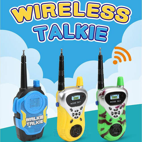 2Pcs/Set Toy Walkie Talkies Mini Portable Handheld Two-Way Radio Toy With Original Box For Kids Children Outdoor Interphone Toy