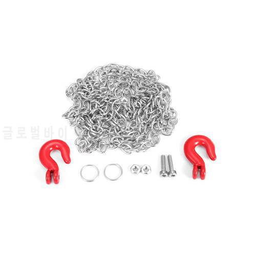 Upgrade Metal 90cm Tow Trailer Chain With Hook For RC Crawler RC Truck