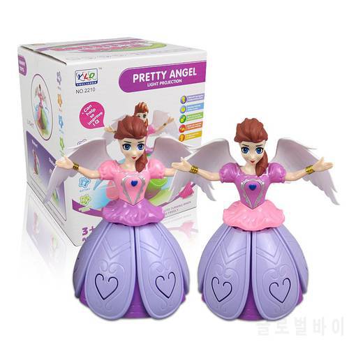 New Style Dance Princess Light Music Electric Universal Dance Robot Dancer Rotation Princess Children Toys