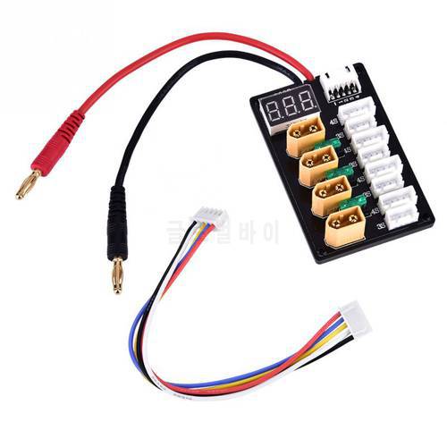 New 3S 4S LiPo Batteries Parallel Charging Board XT60 Banana Plug B6 Charger Remote Control Accessories Hot Sale RC Models Parts