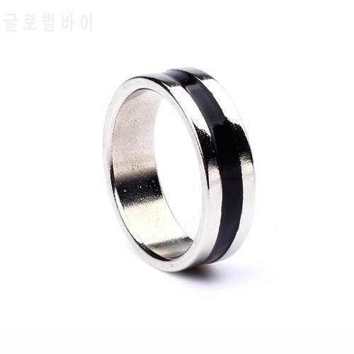 1 Pcs Black Circle Magnet Pk Ring Magic Tricks Strong Magnetic Ring Magician Finger Decoration 18 19 20 21mm Available