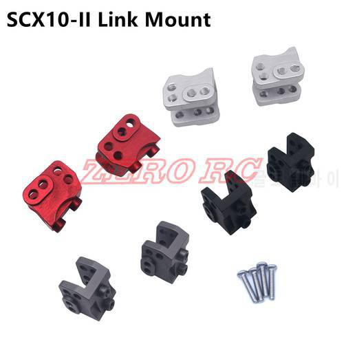 2PCS CNC ALUMINUM FRONT REAR AR44 AXLE LOWER SHOCK LINKAGE LINK MOUNT FOR RC 1/10 ROCK CAR AXIAL SCX10-II 90046 90047