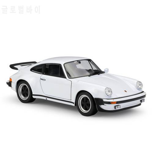 1:24 Diecast Metal Sports Car Model Toys For 911 Turbo 1974 With Steering Wheel Control Front Wheel Steering Toy For Children