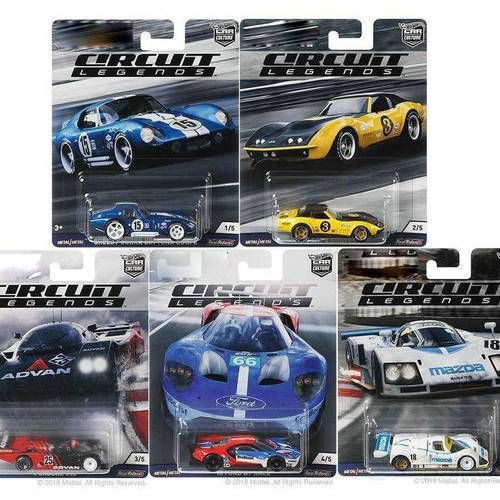 Hot Wheels Car 1:64 Car Culture Circuit Legends Shelby Cobra MAZDA Collector Edition Metal Diecast Model Car Kids Toys Gift