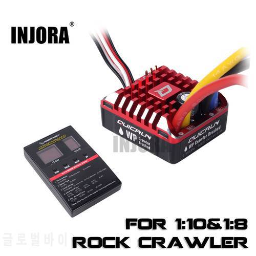 RC Car QUICRUN 1080 80A Waterproof Brushed ESC Speed Controller with Program Card for RC Crawler TRX4 Axial SCX10 90046