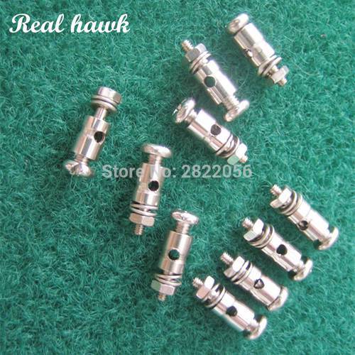 20pcs RC Plane Parts Replacement Pushrod Connectors Linkage Stoppers D1.3/1.8/2.1mm For Model Airplane free shipping
