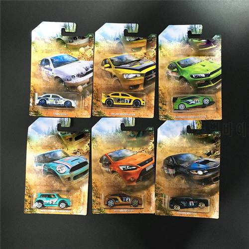 Hot Wheels Cars 1:64 Lancer Evolution/ Subaru/ford Fucus Wilderness Rally Racing Metal Diecast Cars Collection Toys Gdg44