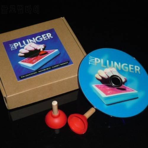 Tiny Plunger (DVD+GIMMICKs) - Magic Trick props Metaism close up illusion stage magia props as seen on tv -High quanlity