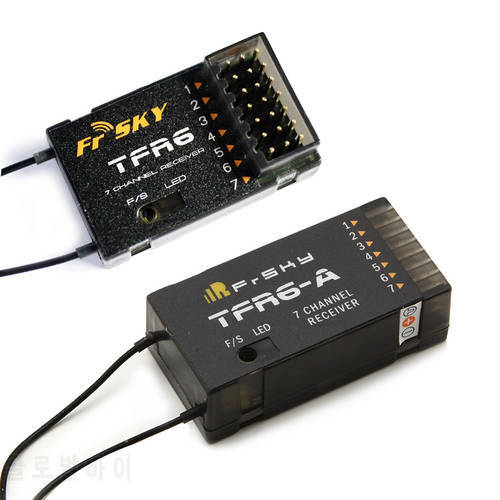 FrSky TFR6 TFR6A TFR6-A 2.4Ghz 7 Channel 7CH Receiver Futaba FASST Compatible for Feiying Fr Sky Original