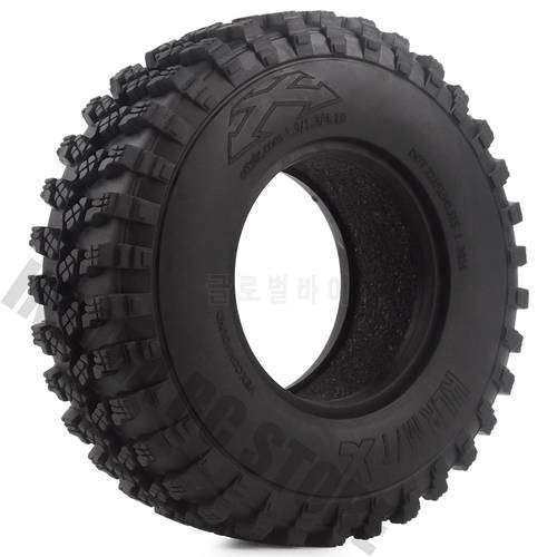 4PCS/Set Rubber 1.9 105*35mm Wheel Tires for 1/10 RC Crawler Truck Voodoo KLR Axial SCX10 90046 90047 AXI03007 RC Car Tyres