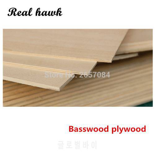 300x200x2mm basswood plywood super quality Aviation model layer board basswood plywood plank DIY wood model materials