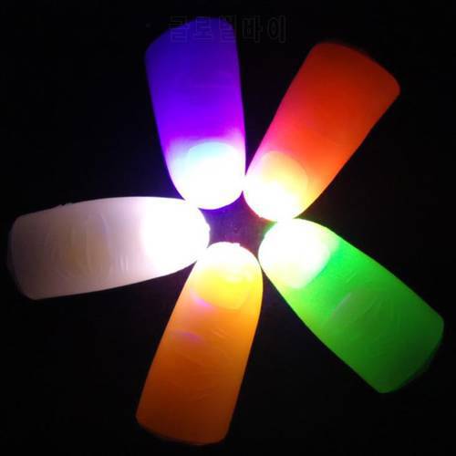2PCS/Set Magic Trick Thumb Light Toy Magic Props Party Game Skill Magical Amazing Flicker Finger for Children Xmas Gifts